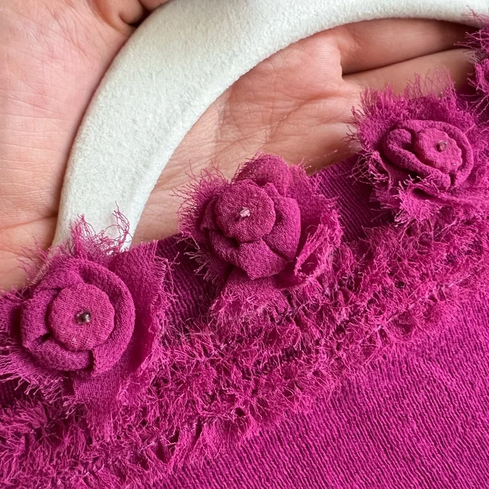 JCrew Raspberry Button Down Cardigan - Picture 2 of 7